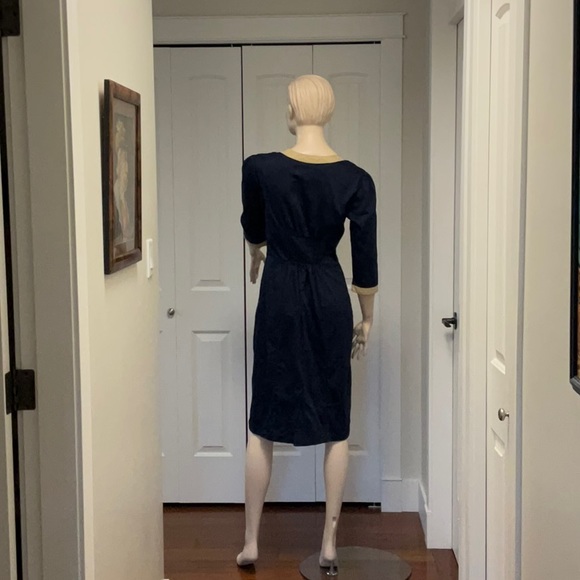eShakti Women’s Navy 1940 Reproduction Wiggle Dress Size 10/Medium - Picture 6 of 11